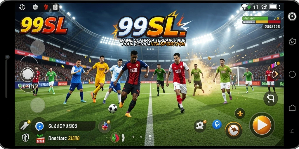 Screenshot gameplay <strong>99SL</strong> yang menunjukkan aksi seru pertandingan olahraga.