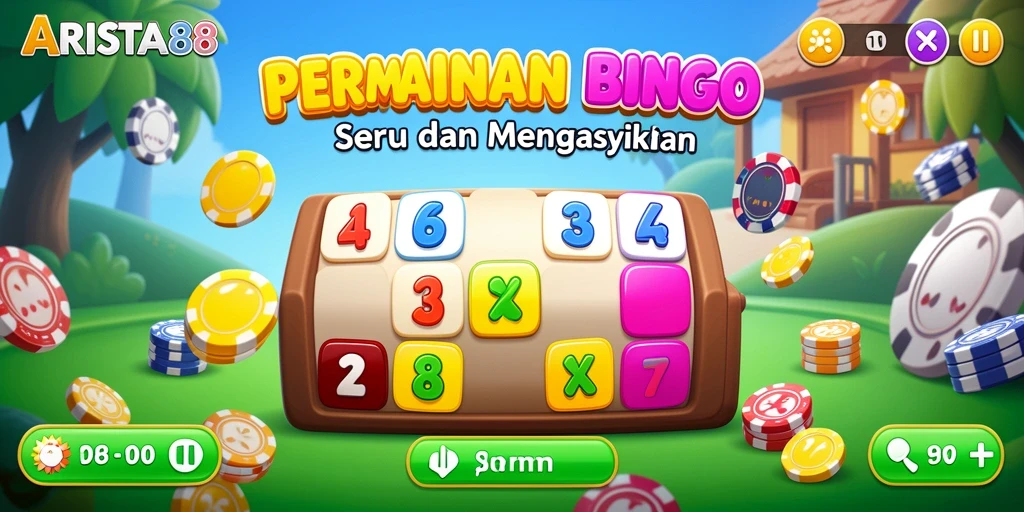Screenshot ARISTA88 menampilkan aksi seru saat permainan Bingo berlangsung.