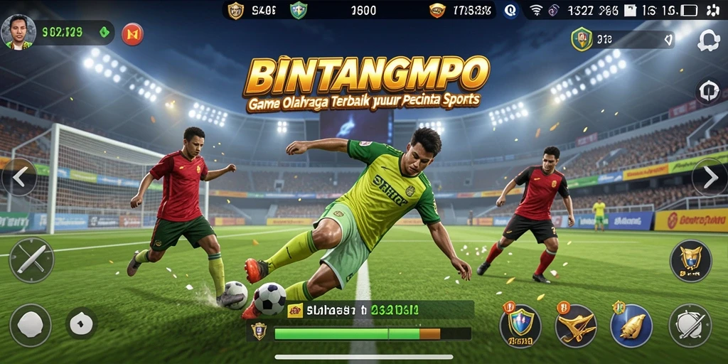 Tampilan gameplay BINTANGMPO yang mendebarkan dan penuh aksi.