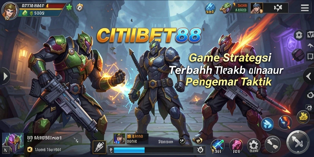 Tampilan dinamis permainan strategi CITIBET88 dengan aksi seru.