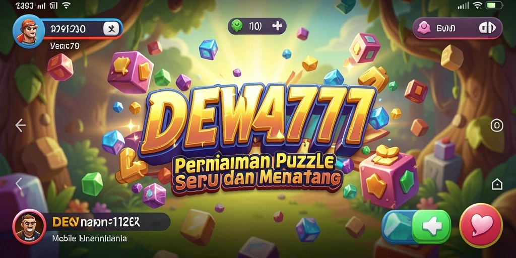 Tampilan gameplay DEWA777 dengan tantangan Puzzle yang menarik.