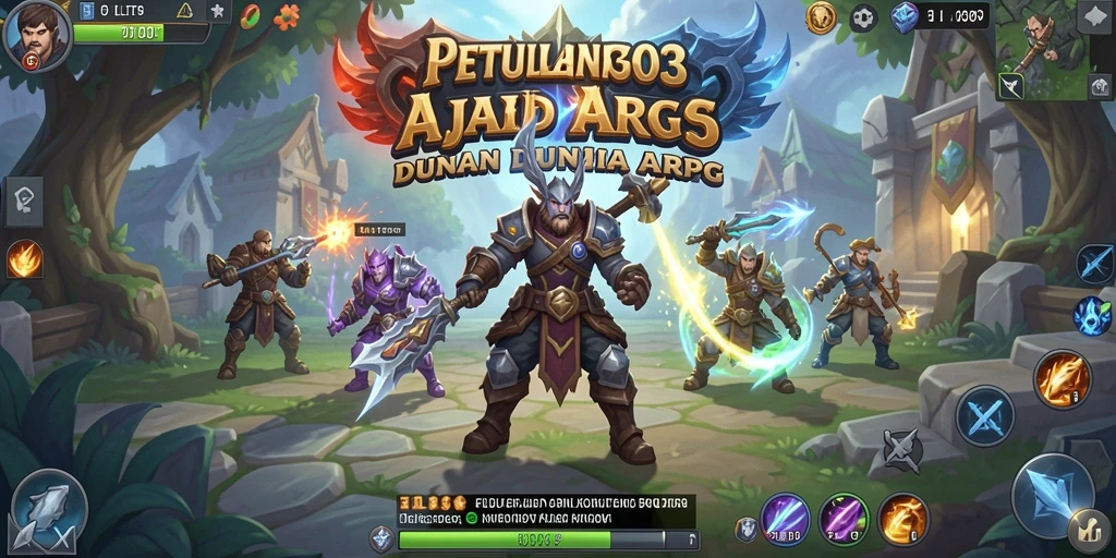 Tampilan seru dari gameplay ARPG FILTER303 yang menampilkan aksi bertempur.