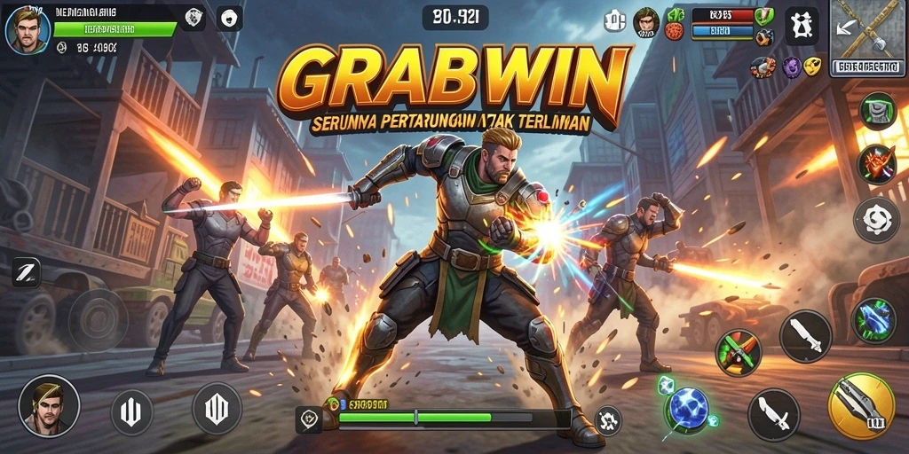 Tampilan aksi seru dari gameplay <strong>GRABWIN</strong> yang memukau.