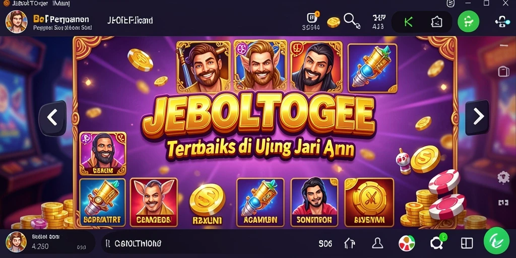 Tampilan menarik dari permainan Slot JEBOLTOGEL yang memukau.