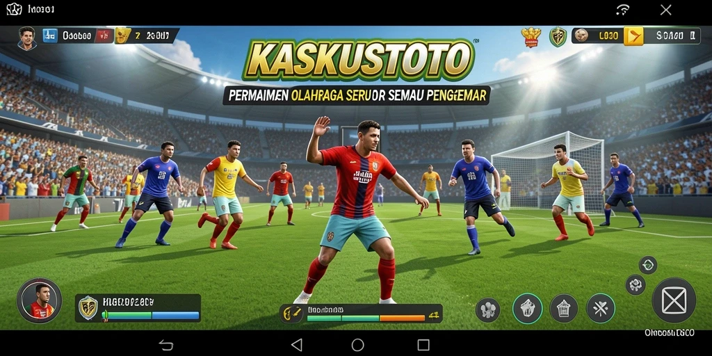 Tampilan gameplay seru di KASKUSTOTO dengan aksi olahraga nyata.