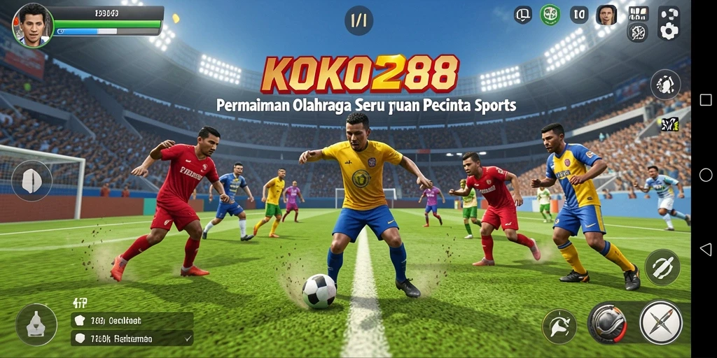 Tangkapan layar KOKO288 menampilkan gameplay olahraga yang mendebarkan dan seru.