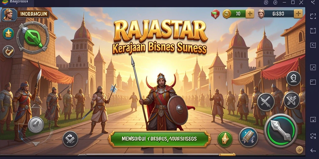 Tampilan gameplay RAJASTAR yang menarik dan penuh warna.