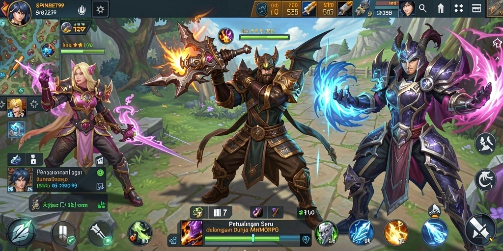 Gameplay menarik di SPINBET99 dengan petualangan seru di dunia MMORPG.