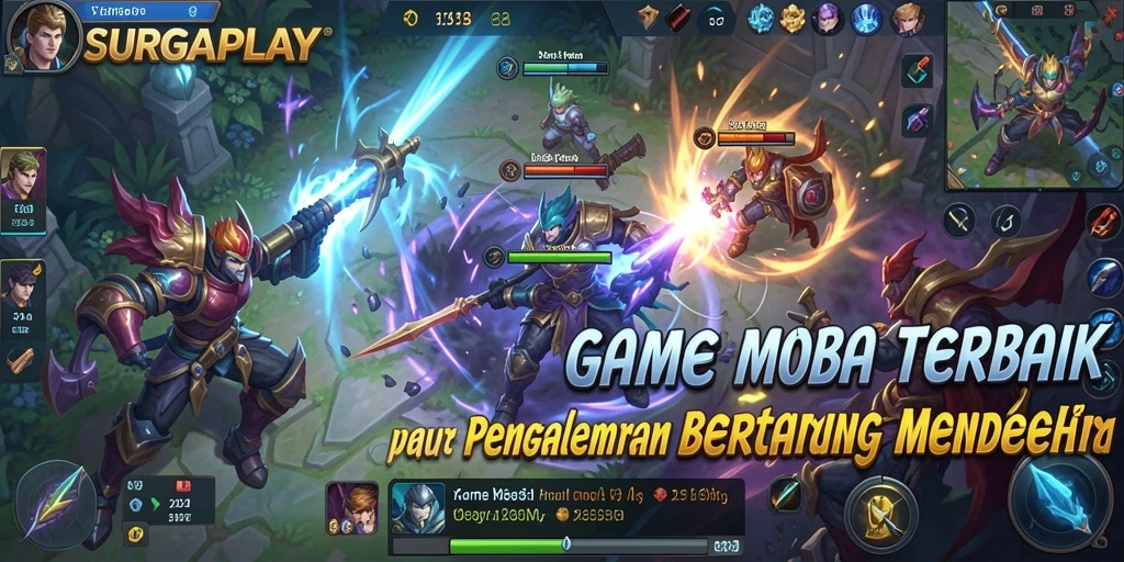 Tampilan gameplay SURGAPLAY yang menegangkan dan strategis.